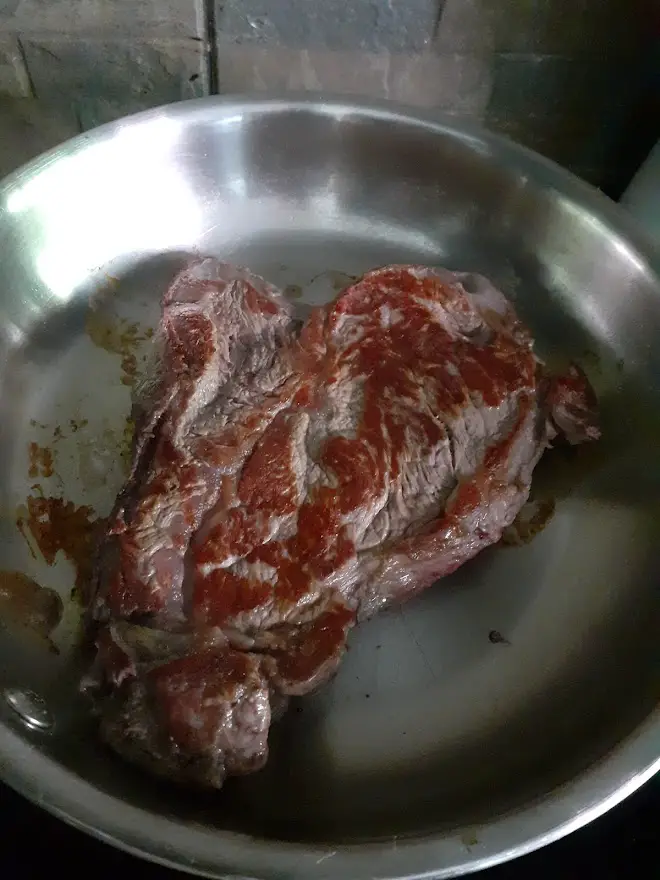 pan frying steak